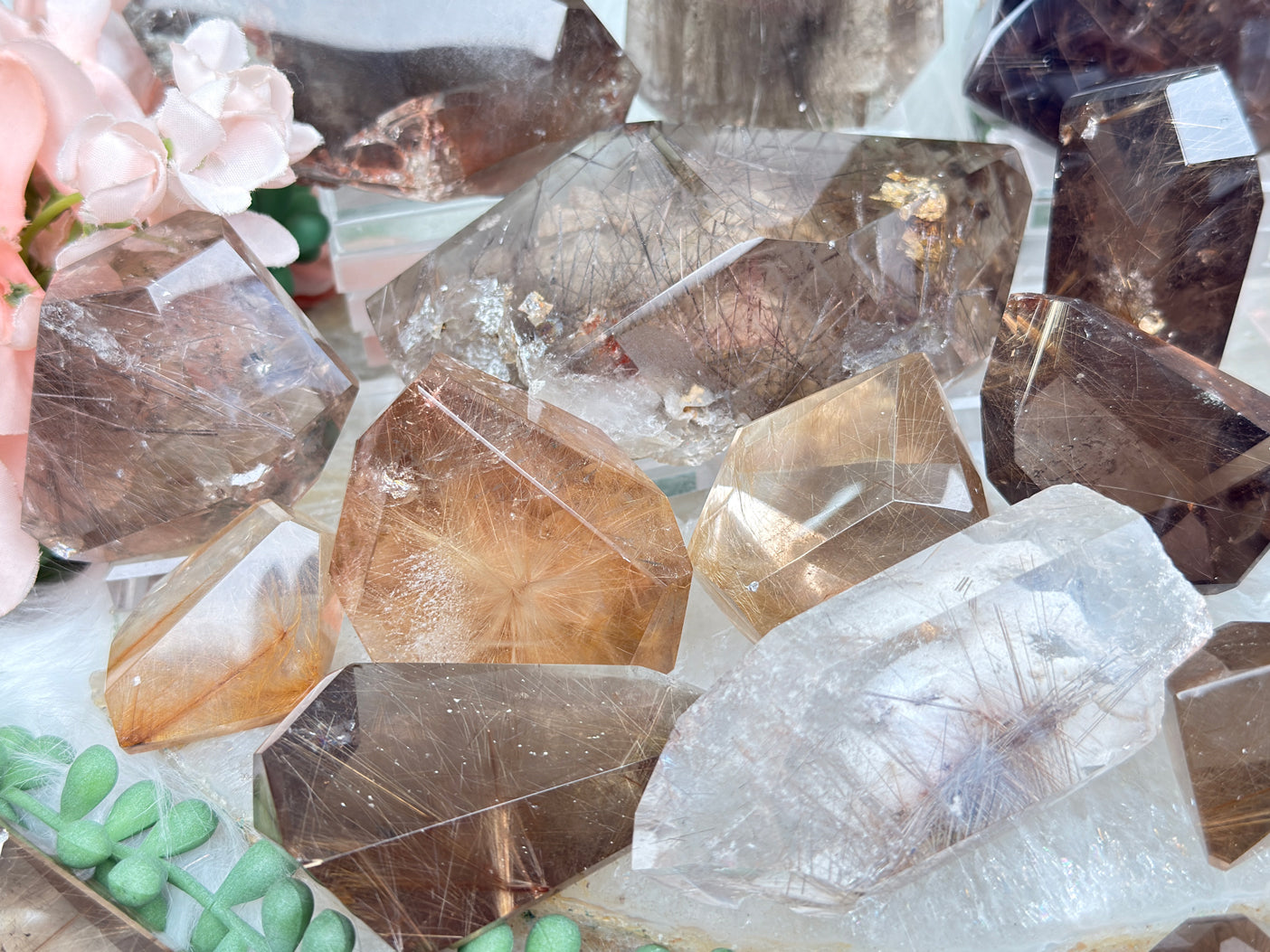 Rutilated Quartz & Smoky