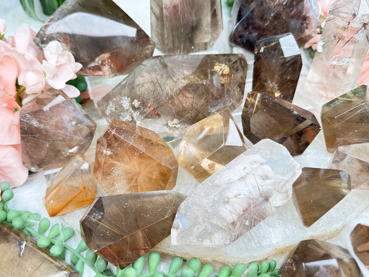 Rutilated Quartz & Smoky