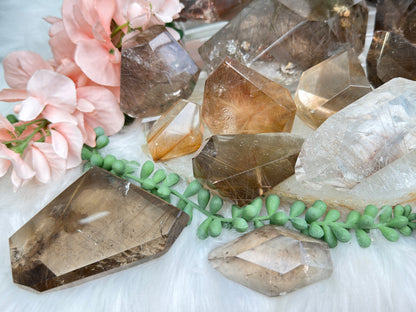 Rutilated Quartz & Smoky