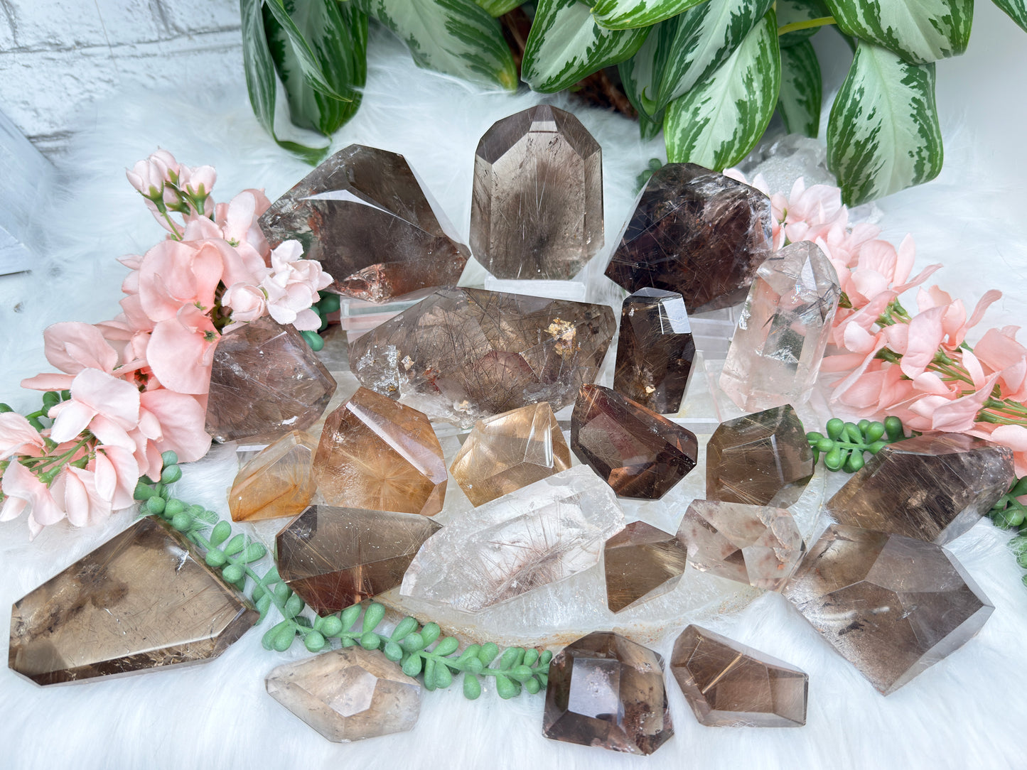 Rutilated Quartz & Smoky
