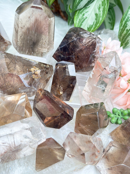 Rutilated Quartz & Smoky