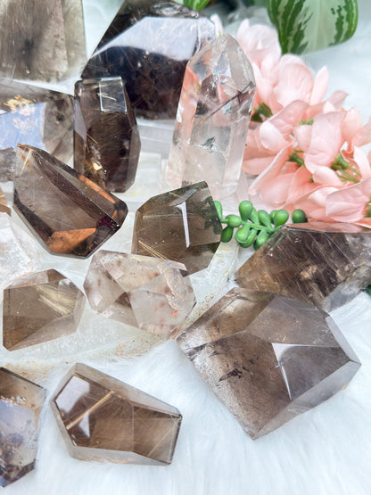 Rutilated Quartz & Smoky