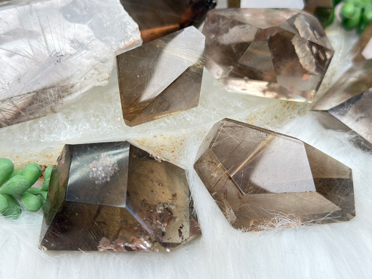 Rutilated Quartz & Smoky