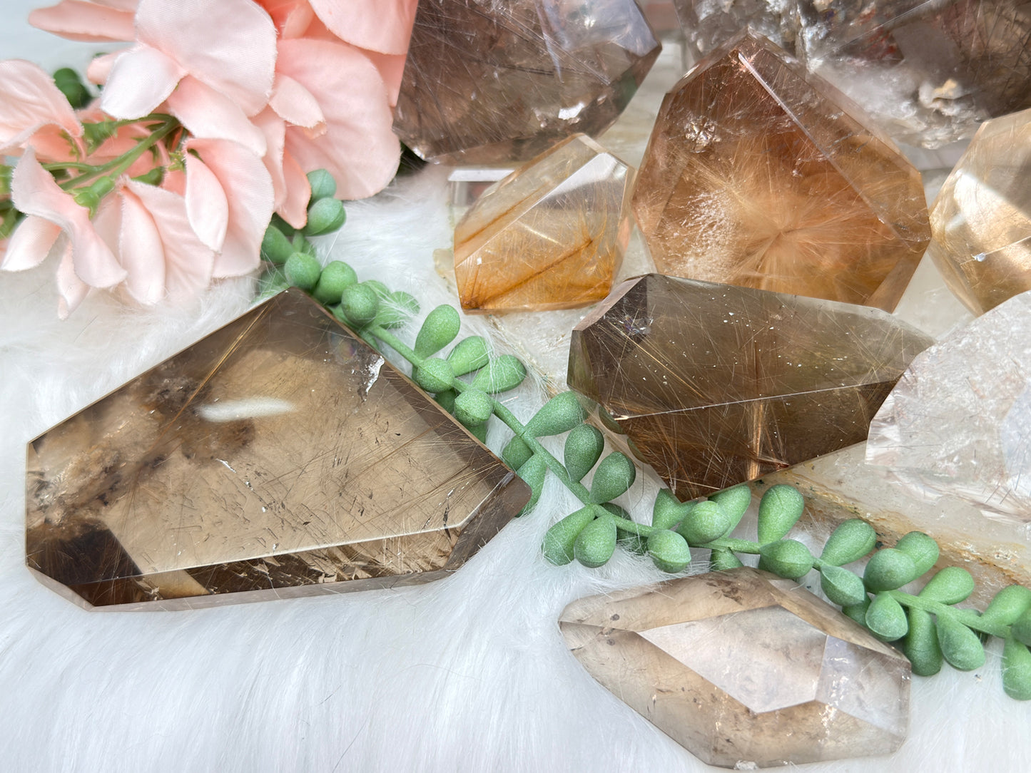 Rutilated Quartz & Smoky