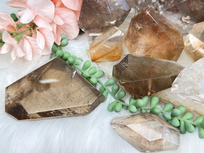 Rutilated Quartz & Smoky