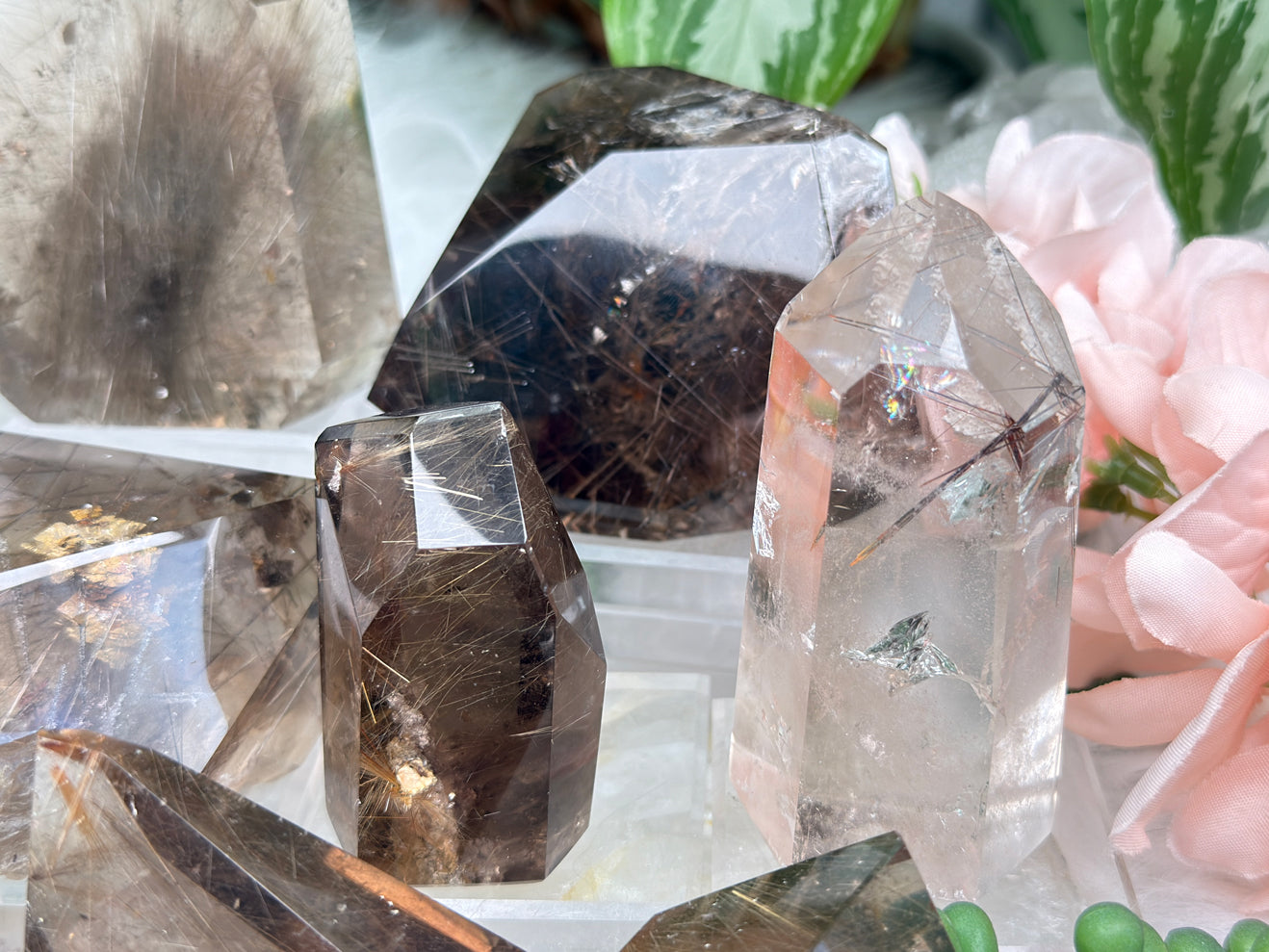 Rutilated Quartz & Smoky