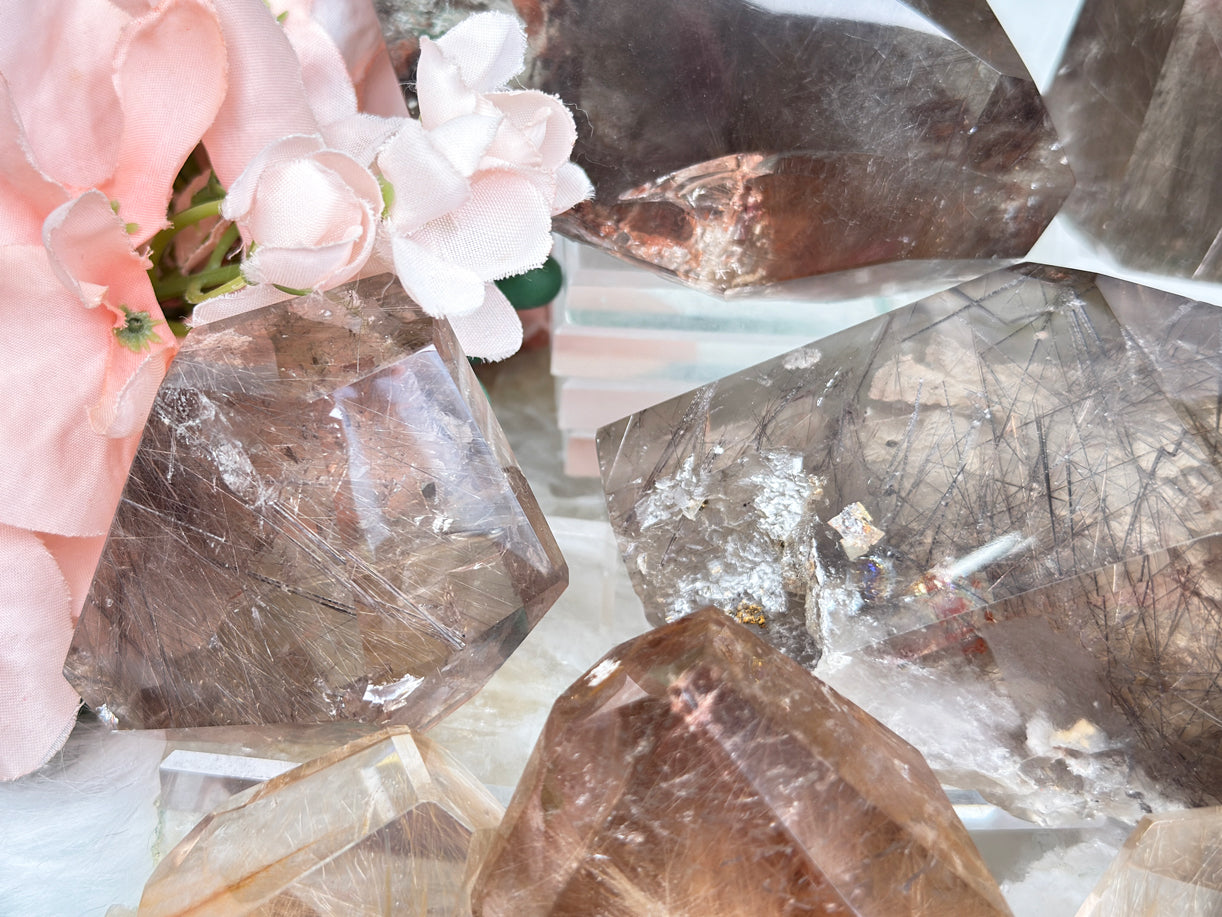 Rutilated Quartz & Smoky