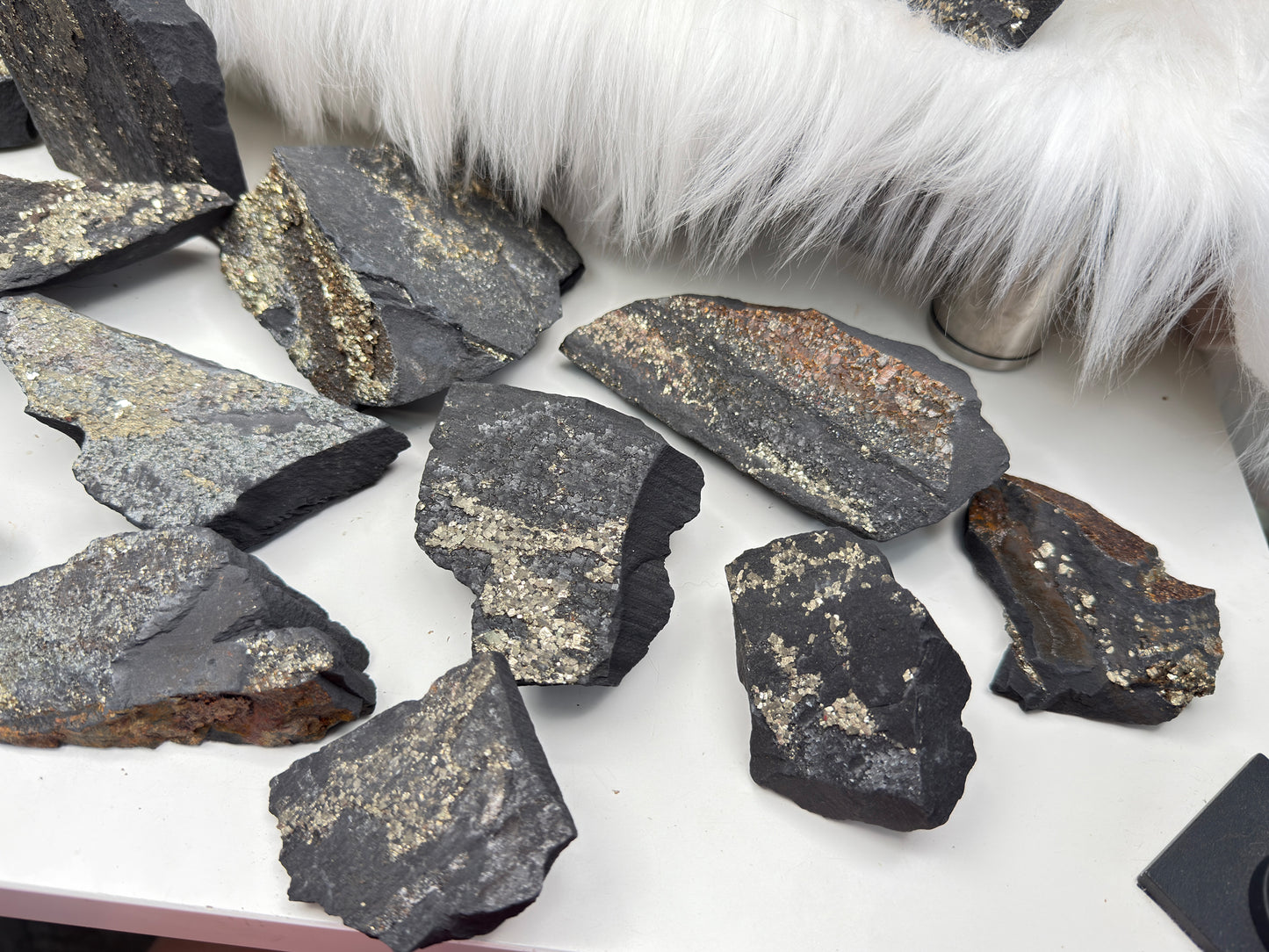 Raw Pyrite Basalt