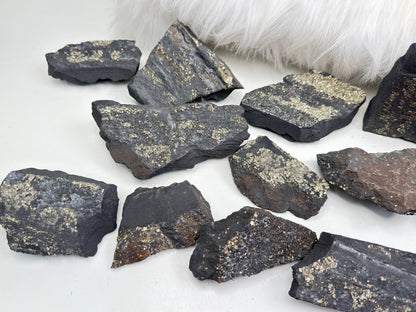 Raw Pyrite Basalt