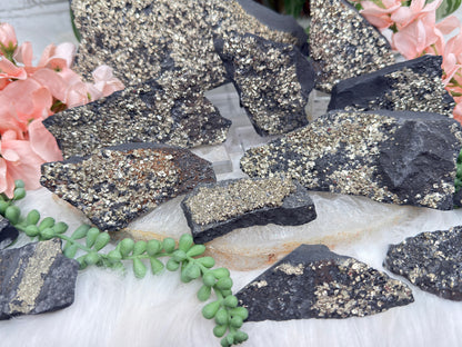 Raw Pyrite Basalt
