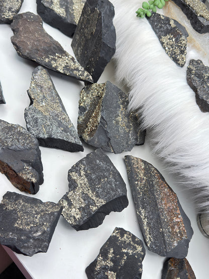 Raw Pyrite Basalt