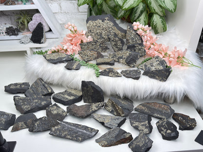 Raw Pyrite Basalt