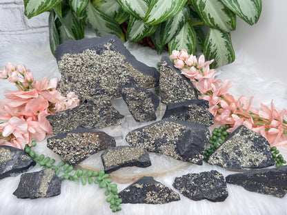 Raw Pyrite Basalt