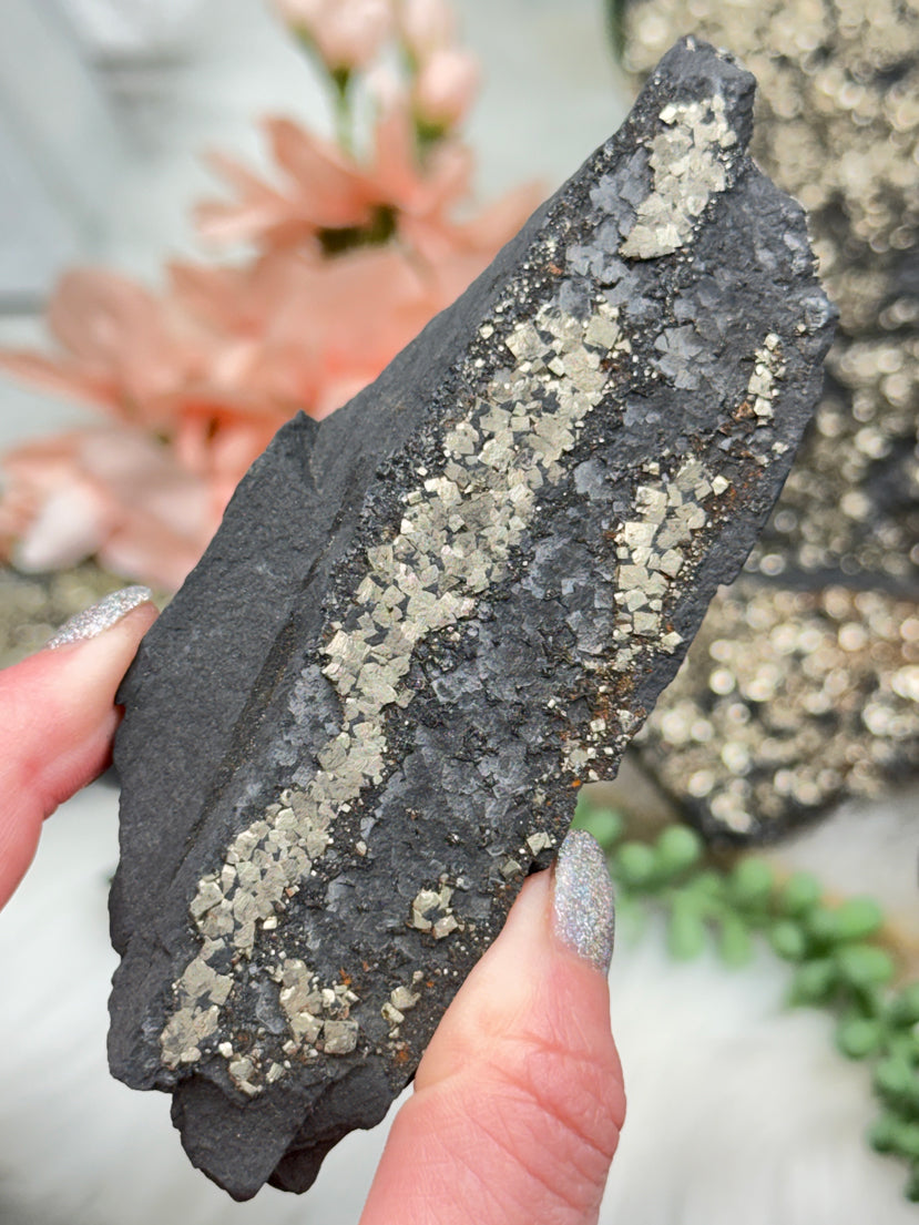 Raw Pyrite Basalt