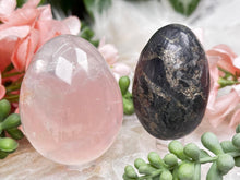 Load image into Gallery: Contempo Crystals - girasol-quartz-pyrite-magnetite-eggs - Image 4