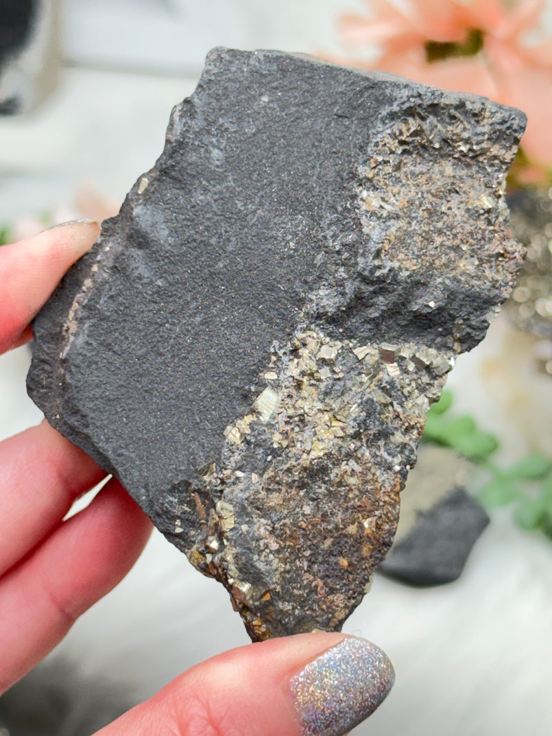 Raw Pyrite Basalt