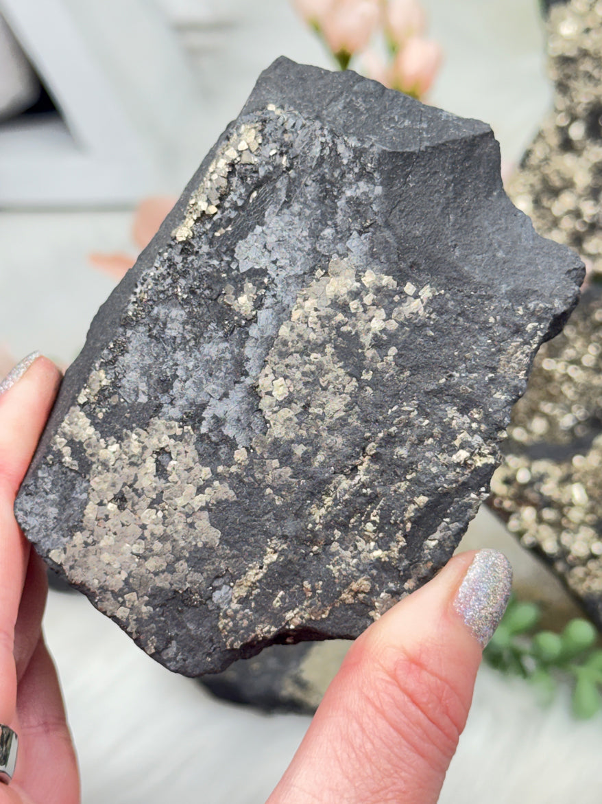 Raw Pyrite Basalt