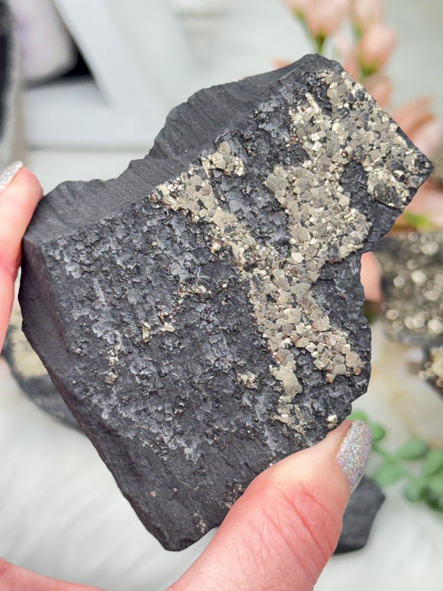 Raw Pyrite Basalt
