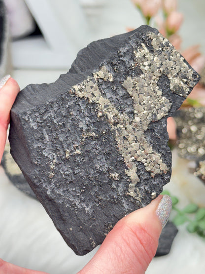 Raw Pyrite Basalt