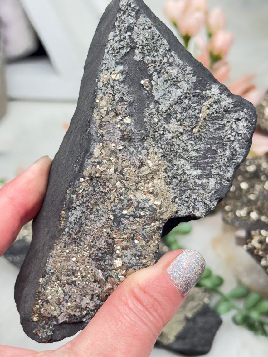 Raw Pyrite Basalt