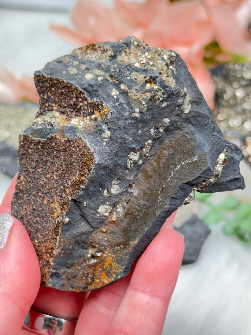 Raw Pyrite Basalt