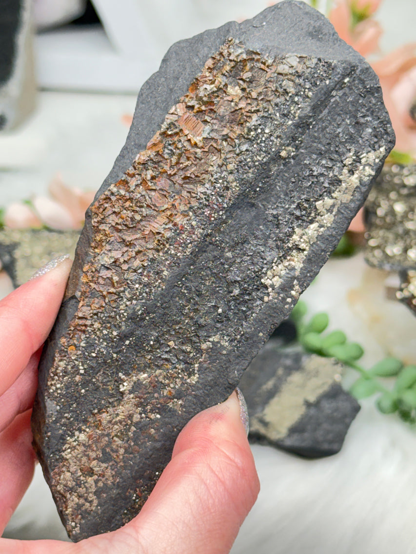 Raw Pyrite Basalt