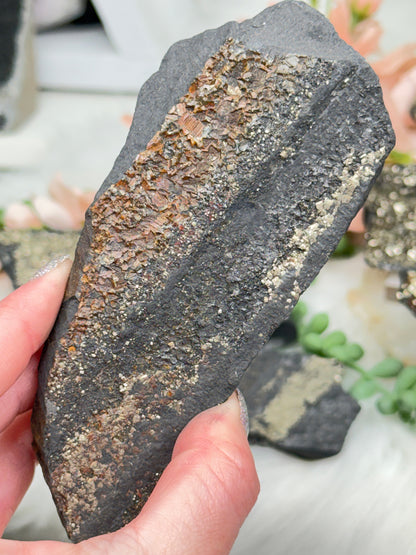 Raw Pyrite Basalt