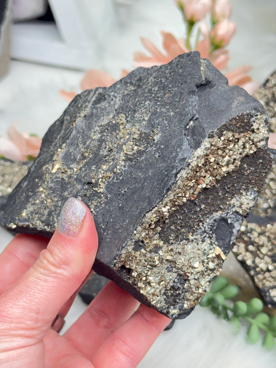 Raw Pyrite Basalt