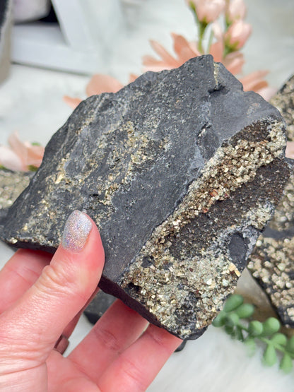 Raw Pyrite Basalt
