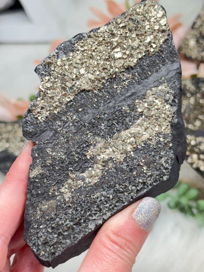 Raw Pyrite Basalt