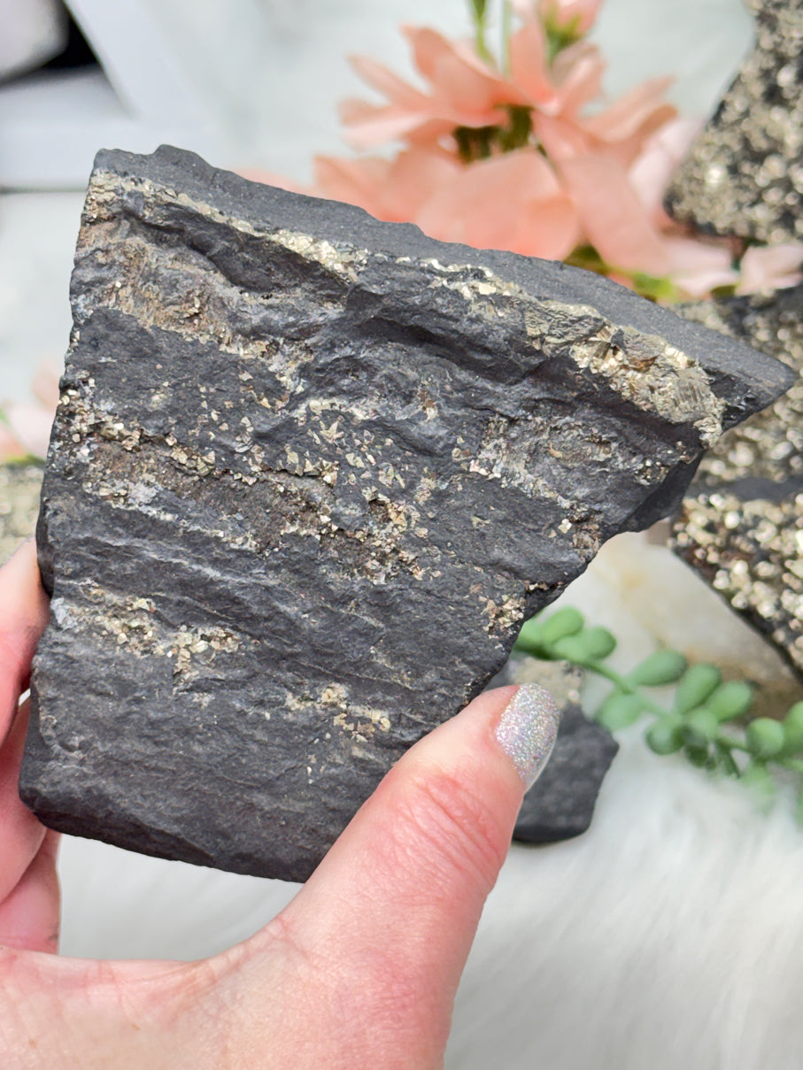 Raw Pyrite Basalt
