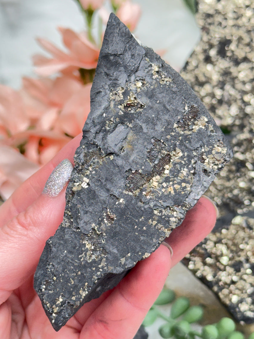 Raw Pyrite Basalt