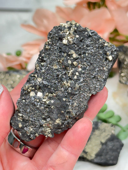 Raw Pyrite Basalt