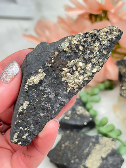 Raw Pyrite Basalt