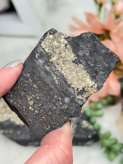 Raw Pyrite Basalt
