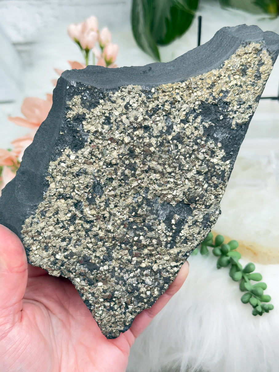 Raw Pyrite Basalt