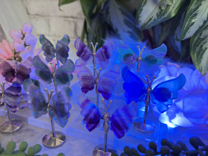 Mini Fluorite Crystal Butterflies