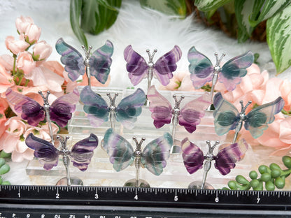 Mini Fluorite Crystal Butterflies