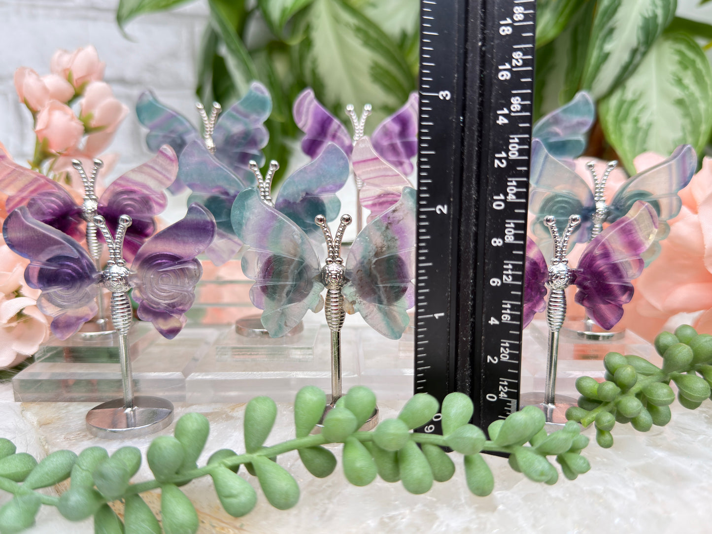 Mini Fluorite Crystal Butterflies