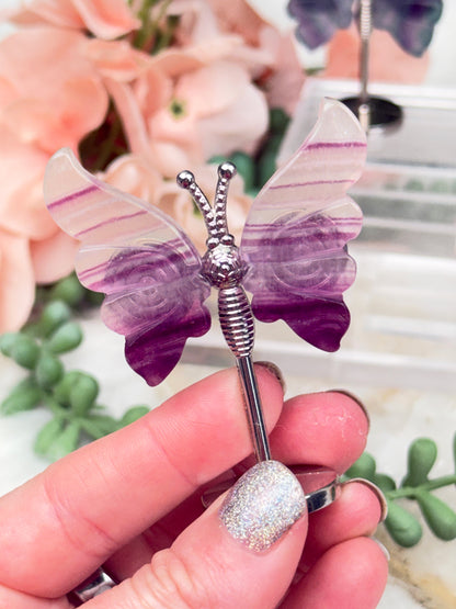 Mini Fluorite Crystal Butterflies