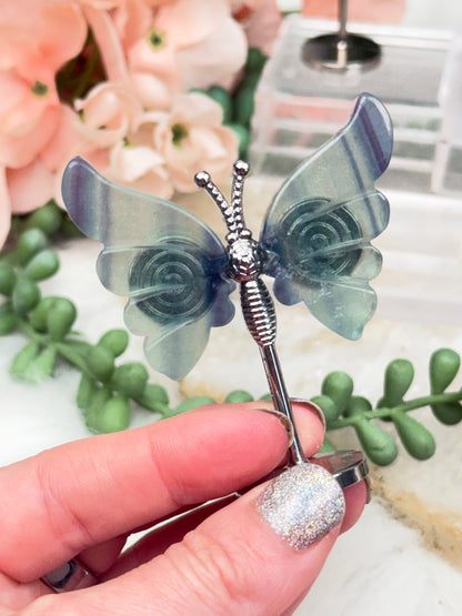 Mini Fluorite Crystal Butterflies
