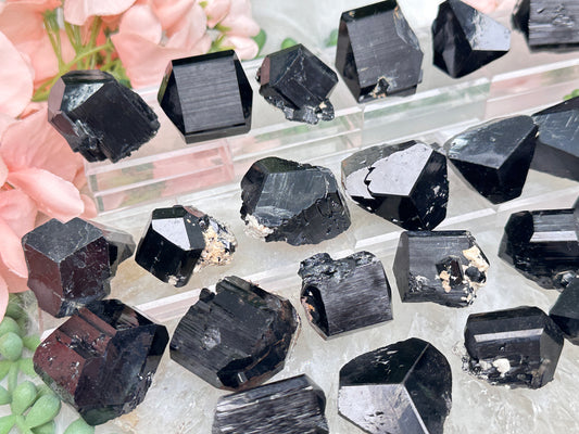 Namibia Black Tourmaline Points