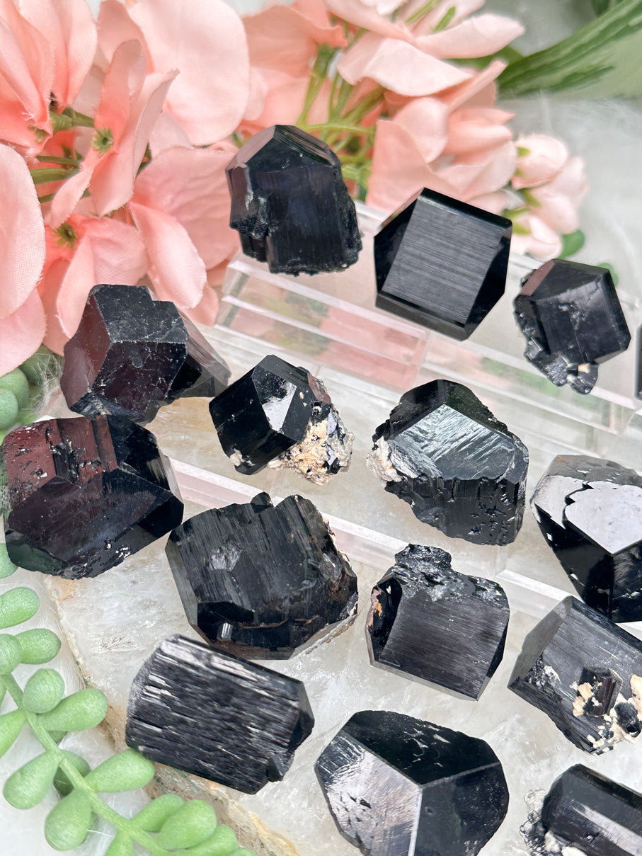 Namibia Black Tourmaline Points