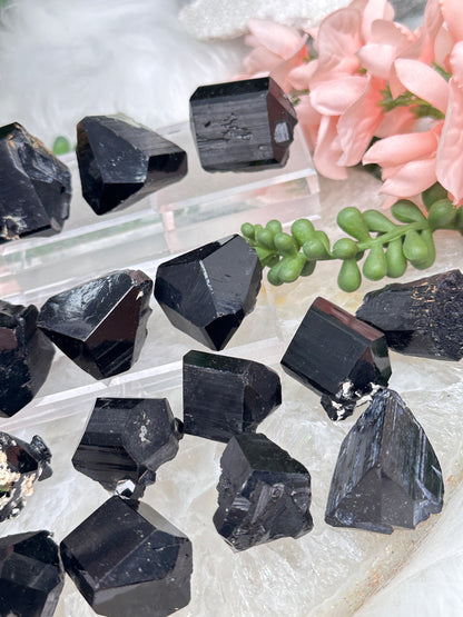 Namibia Black Tourmaline Points