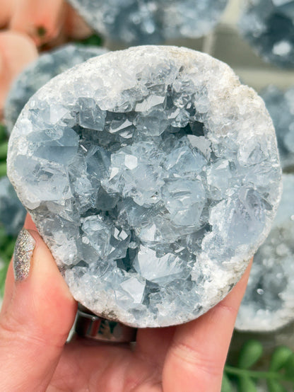 Blue Celestite Clusters