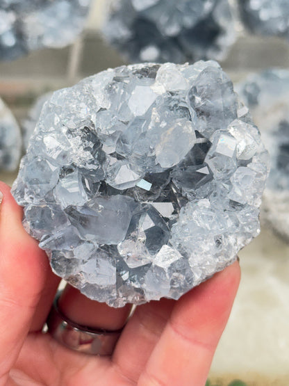 Blue Celestite Clusters