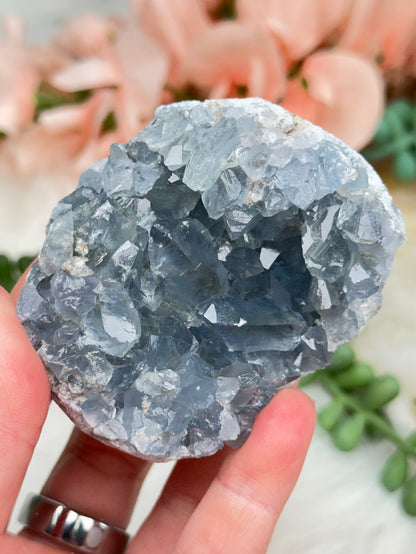 Blue Celestite Clusters