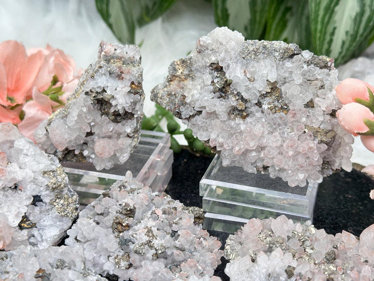 chalcopyrite-hematite-quartz crystal