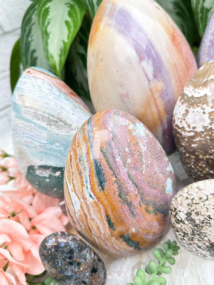 Colorful Ocean Jasper Freeforms