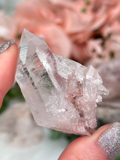 Colombian Pink Quartz Clusters